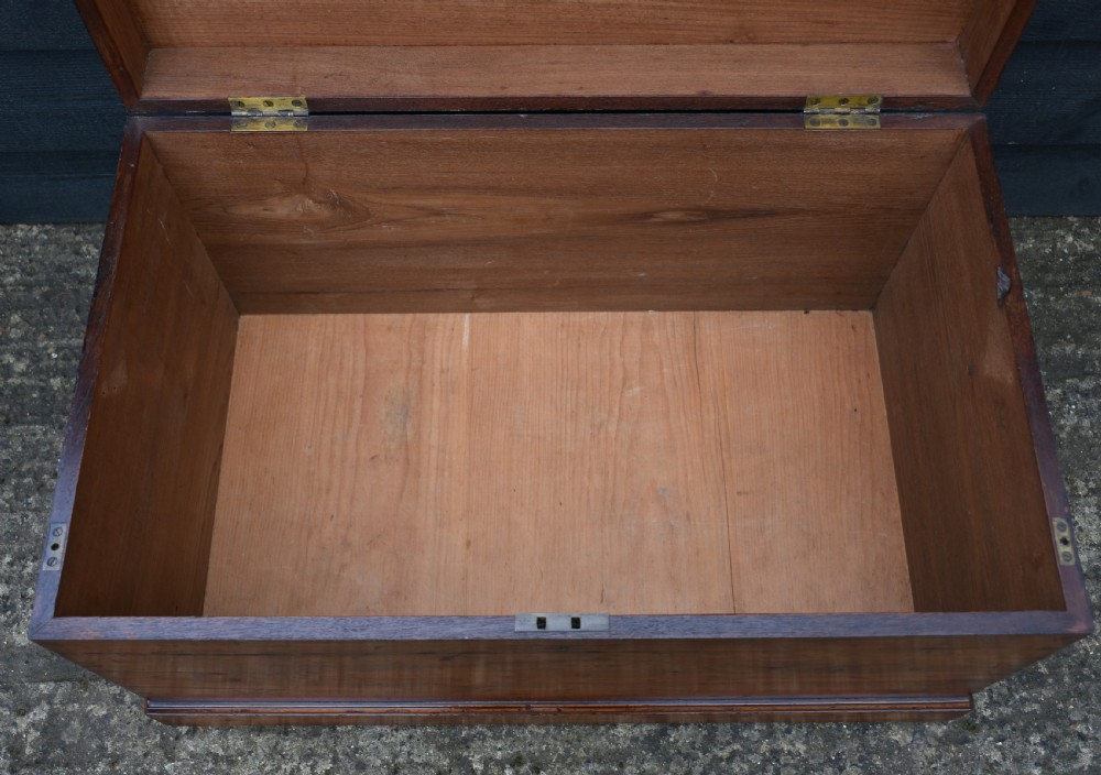 Lovely Victorian Teak Box Trunk C.1860 View VII