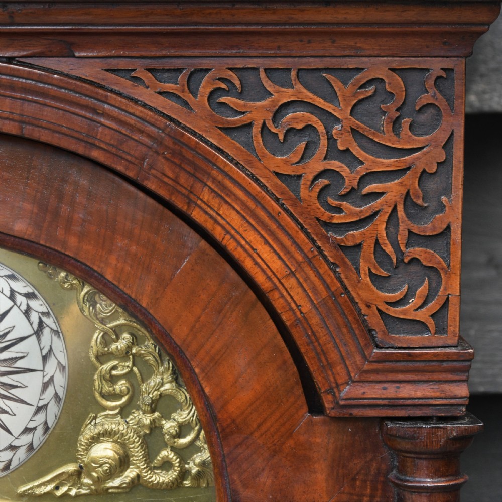 Superb 18th Century Walnut Longcase Clock By Smithfield Of Rumford C.1732. View IX