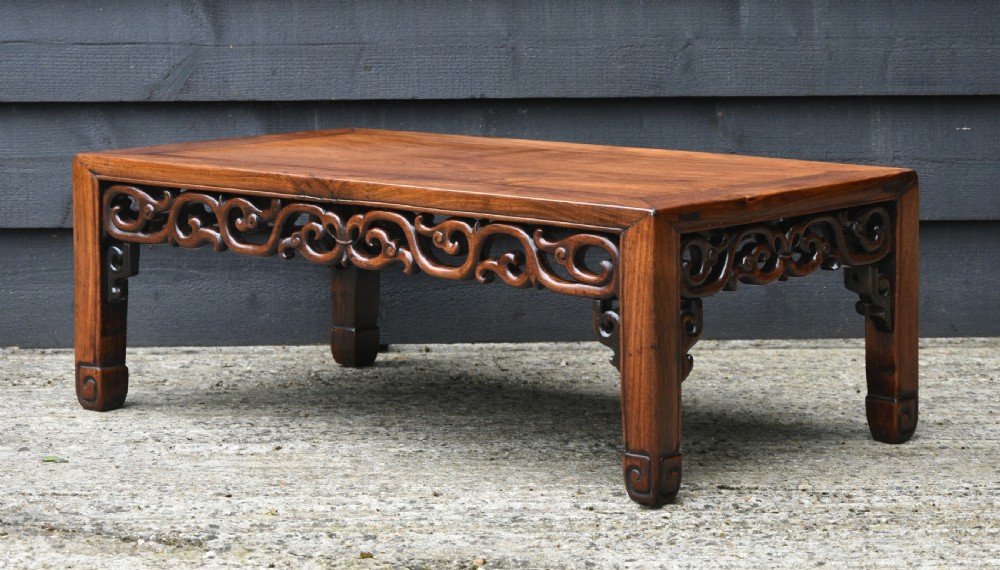 Lovely Chinese Rosewood Opium Low Table C.1900 View VII