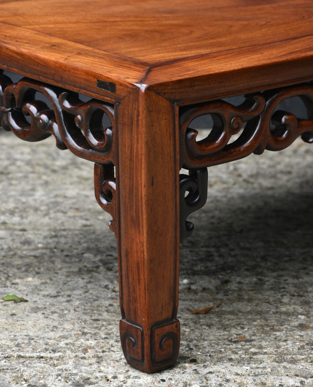 Lovely Chinese Rosewood Opium Low Table C.1900 View VIII