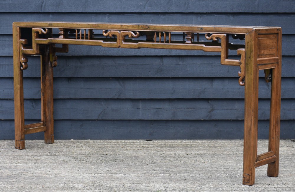 Superb Chinese Elm Altar Table C.1910. View VII