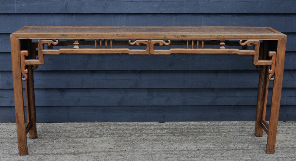 Superb Chinese Elm Altar Table C.1910. View VIII
