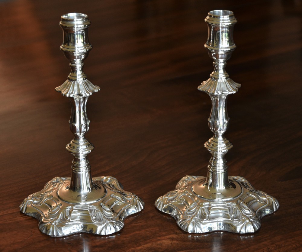 Stunning Pair Of Silver Candlesticks, Early 19th Century, Hallmarked Sheffield. View III