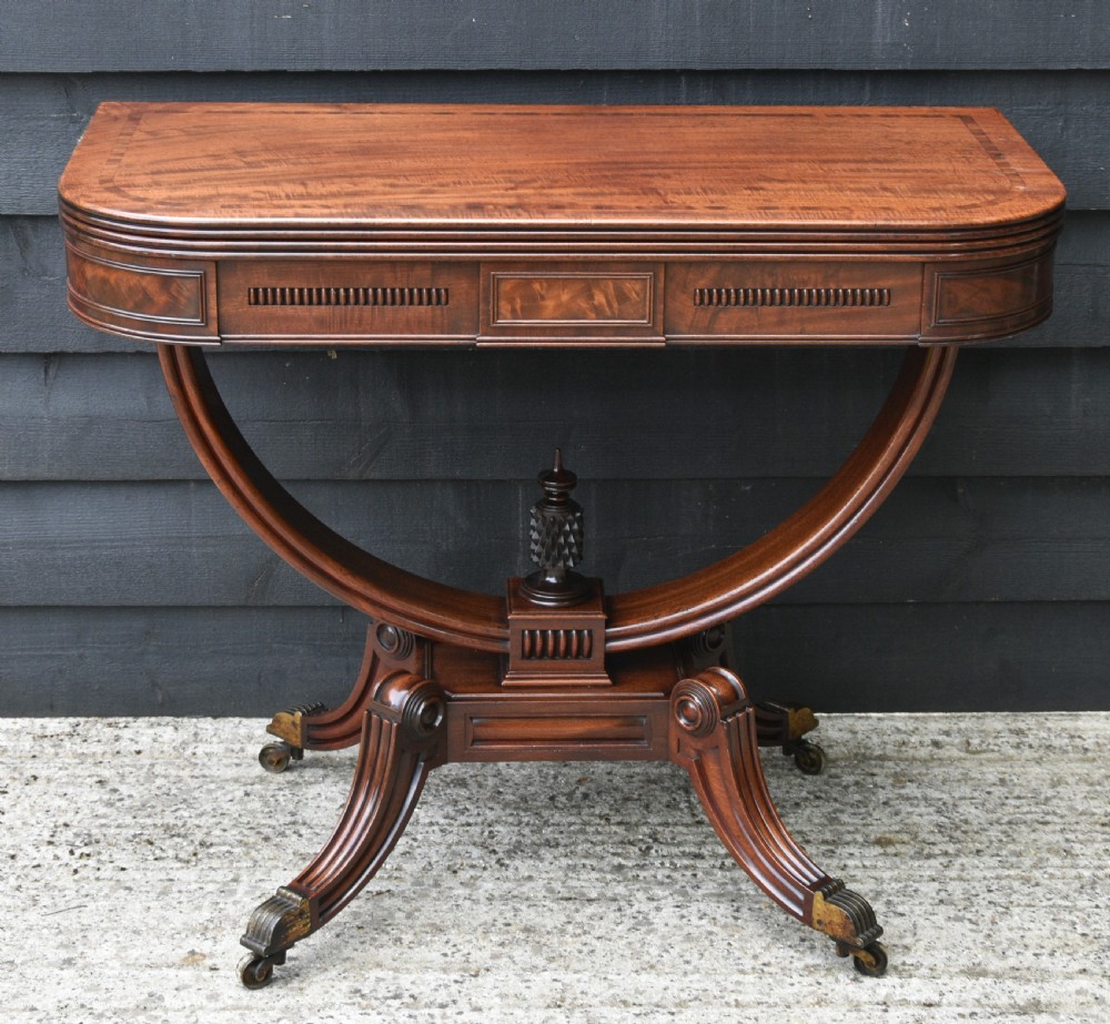 Outstanding Regency Mahogany Tea Table C.1820 Superb Quality.