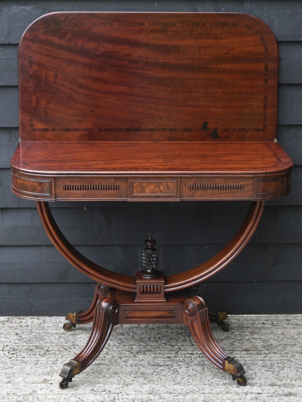 Outstanding Regency Mahogany Tea Table C.1820 Superb Quality. View VIII