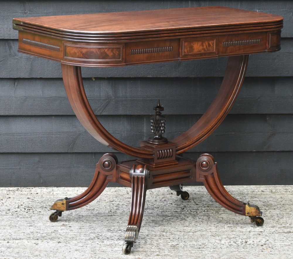Outstanding Regency Mahogany Tea Table C.1820 Superb Quality. View X