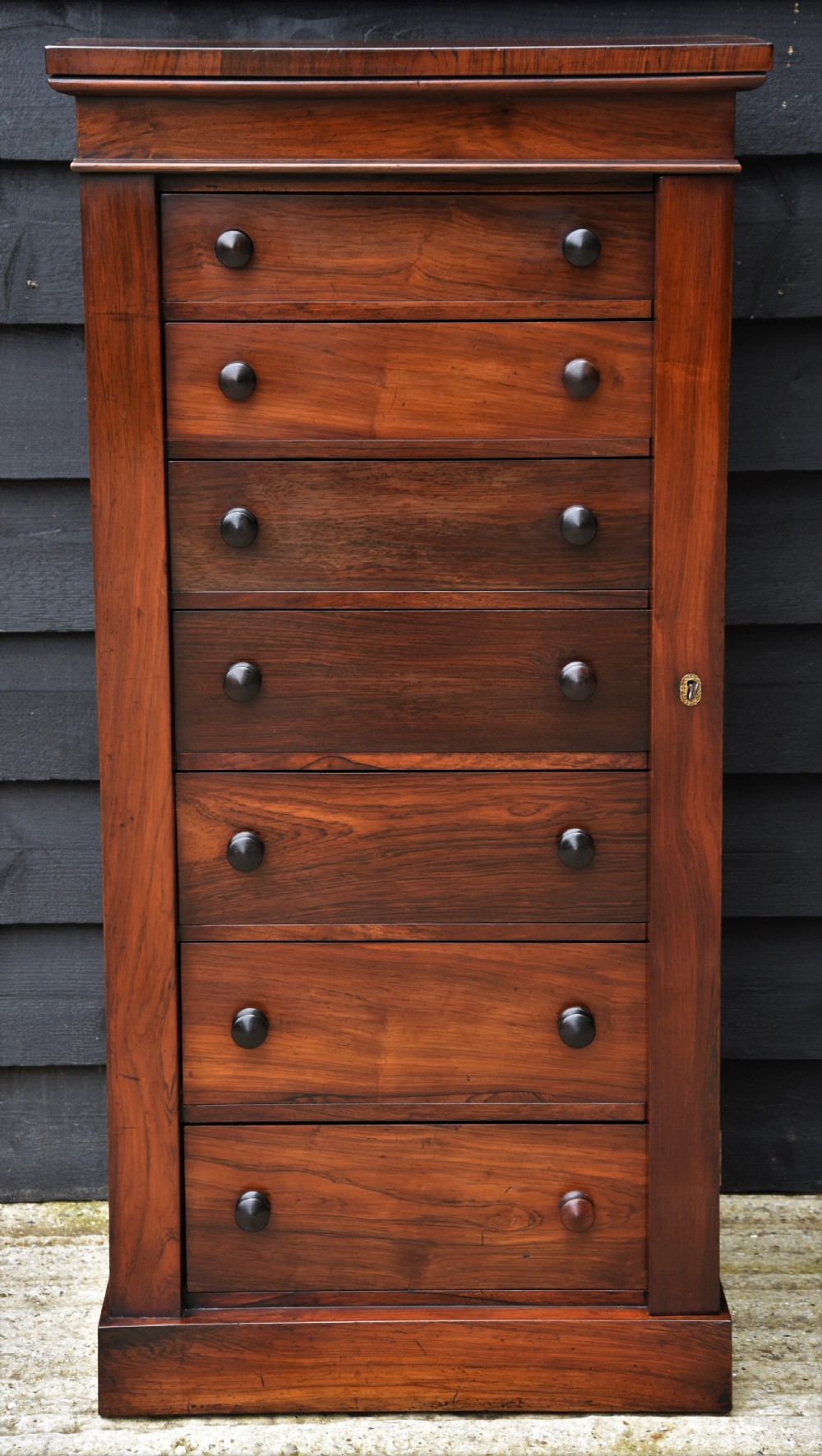 Superb Quality Regency Rosewood Wellington Chest C.1820.