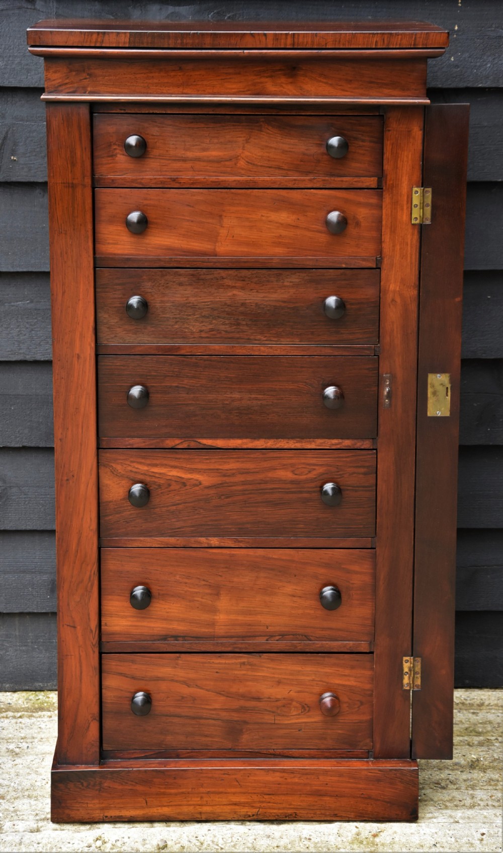 Superb Quality Regency Rosewood Wellington Chest C.1820. View III