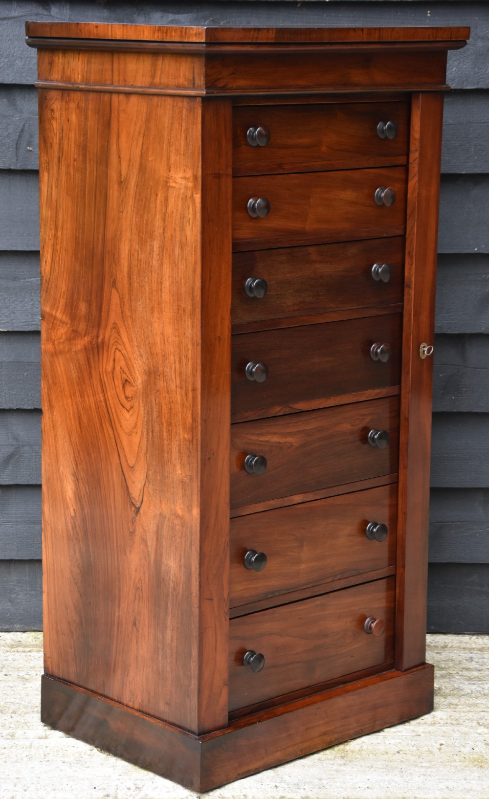 Superb Quality Regency Rosewood Wellington Chest C.1820. View VII