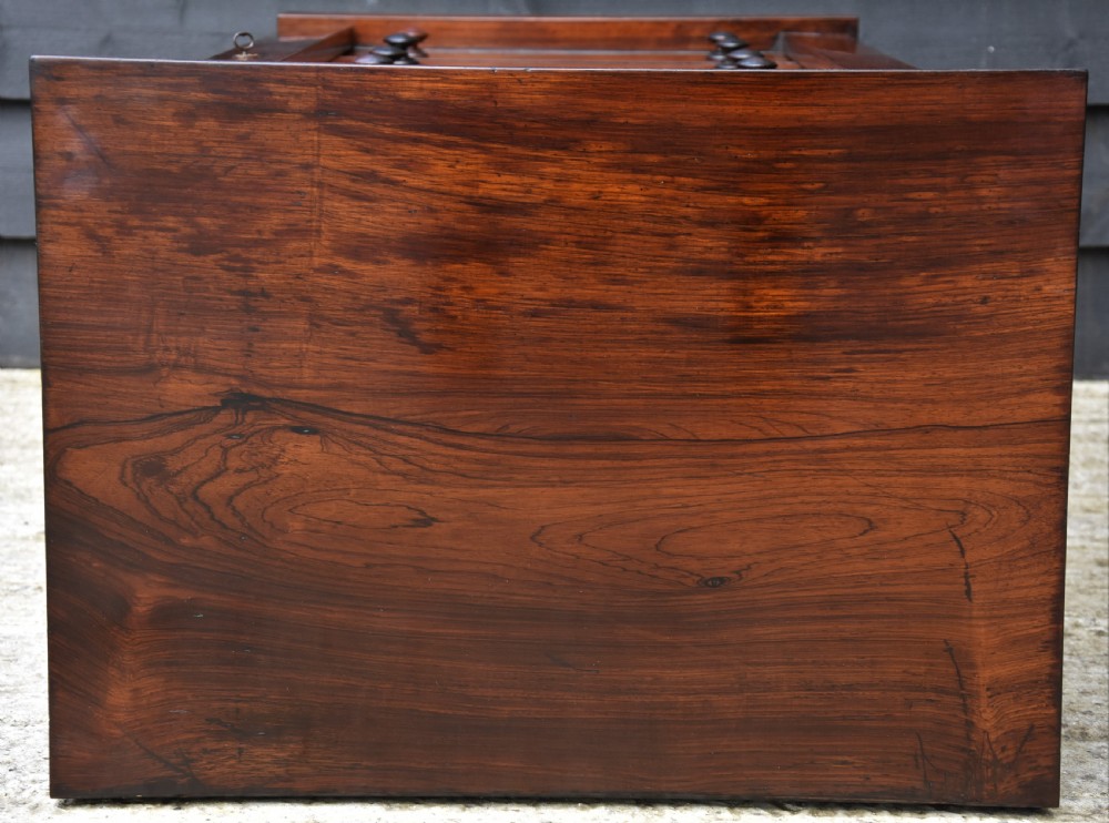 Superb Quality Regency Rosewood Wellington Chest C.1820. View X