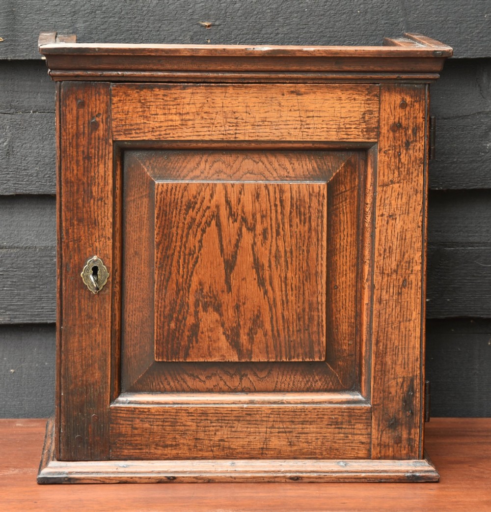 Lovely Early 18th Century Oak Spice Cupboard, Georgian.