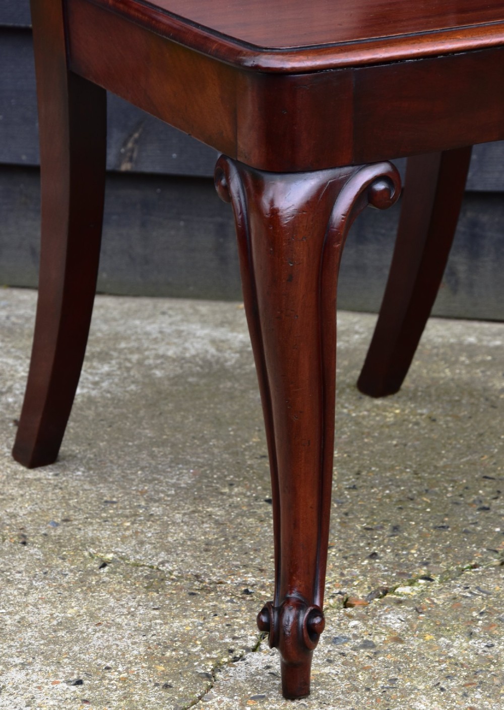 Outstanding Large 19th Century Mahogany Hall Chair C.1830 View IV