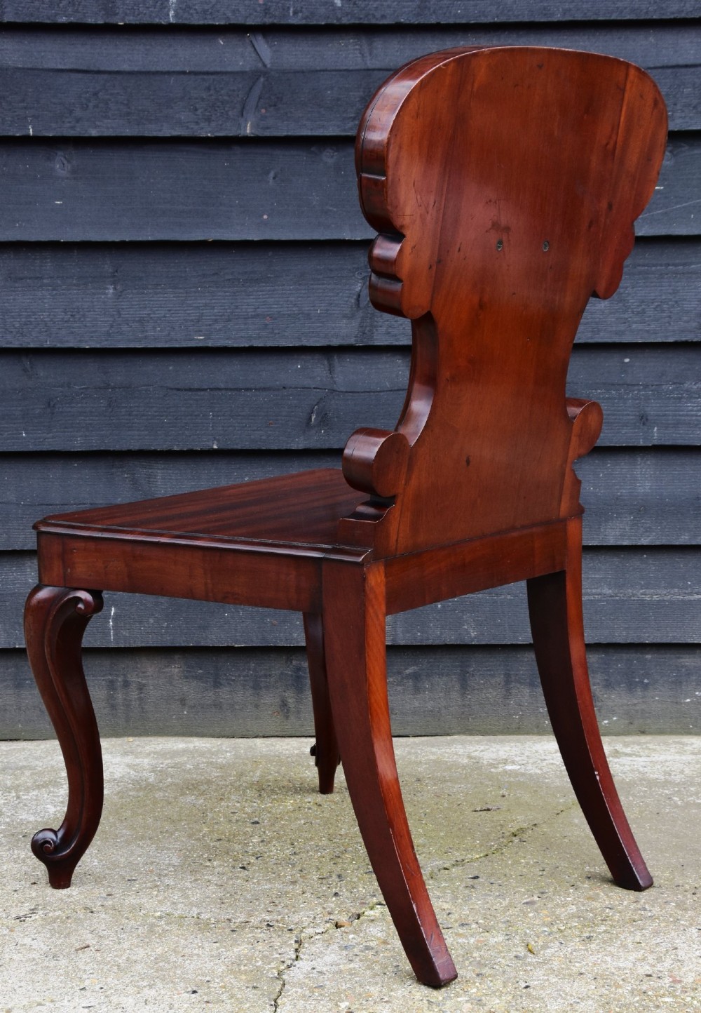 Outstanding Large 19th Century Mahogany Hall Chair C.1830 View V