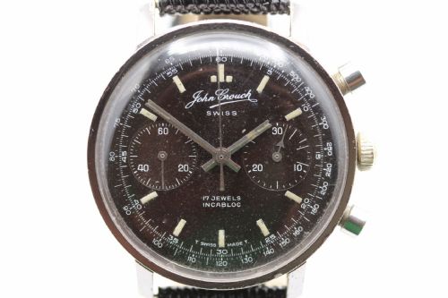JOHN CROUCH CHRONOGRAPH 248 LANDERON MOVEMENT WRIST WATCH - ADDITIONAL PHOTO 1