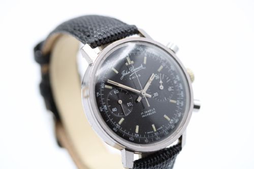 JOHN CROUCH CHRONOGRAPH 248 LANDERON MOVEMENT WRIST WATCH - ADDITIONAL PHOTO 2
