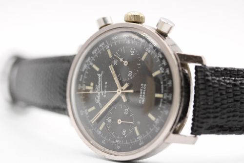 JOHN CROUCH CHRONOGRAPH 248 LANDERON MOVEMENT WRIST WATCH - ADDITIONAL PHOTO 8
