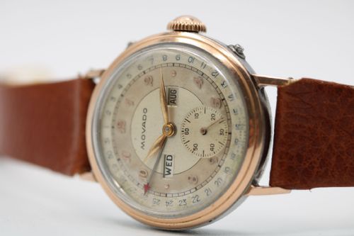 MOVADO TRIPLE DATE CALENDAR 14789 WRIST WATCH - ADDITIONAL PHOTO 2