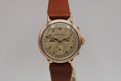 MOVADO TRIPLE DATE CALENDAR 14789 WRIST WATCH - ADDITIONAL PHOTO 4