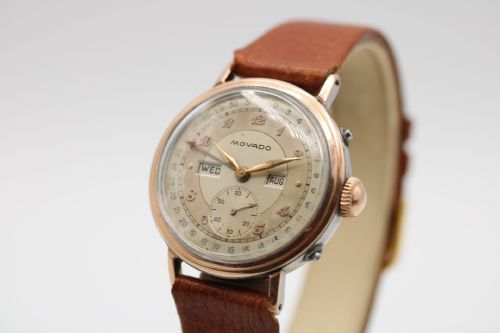 MOVADO TRIPLE DATE CALENDAR 14789 WRIST WATCH - ADDITIONAL PHOTO 6