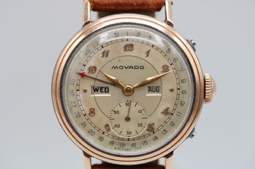 MOVADO TRIPLE DATE CALENDAR 14789 WRIST WATCH - ADDITIONAL PHOTO 7