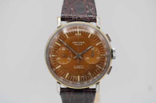 oriosa chronograph wristwatch - CATEGORY: ANTIQUE WATCHES - DATED 1960