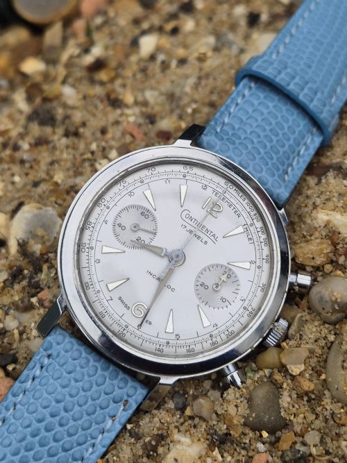 continental chronograph incabloc cal venus 188 - CATEGORY: ANTIQUE WATCHES - DATED 1960