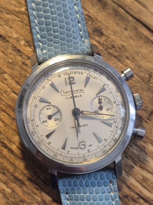 CONTINENTAL CHRONOGRAPH INCABLOC CAL VENUS 188 - ADDITIONAL PHOTO 2