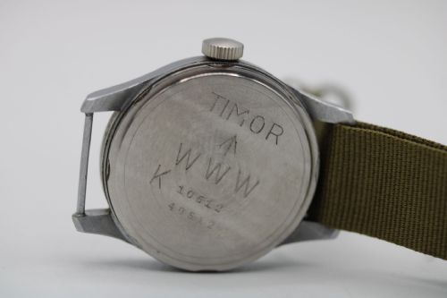 TIMOR WWW DIRTY DOZEN BRITISH MILITARY WATCH WW2 ERA RELUMED 36MM - ADDITIONAL PHOTO 5
