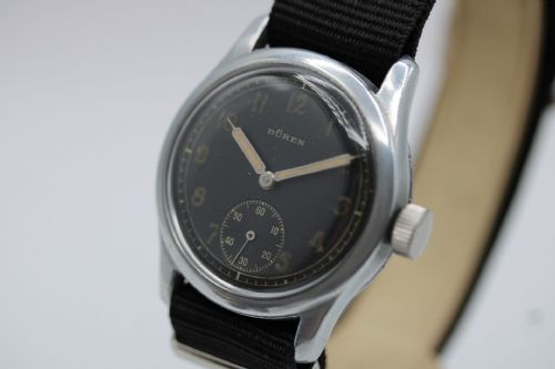 BUREN DH GERMAN MILITARY WATCH WWII 1940S AUTHENTIC 35MM VINTAGE MANUAL WIND TOOL WATCH - ADDITIONAL PHOTO 2