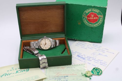 ROLEX AIRKING 5500 SUPER PRECISION WATCH 1964 RAF PROVENANCE FULL SET WITH ORIGINAL PAPERS - ADDITIONAL PHOTO 12