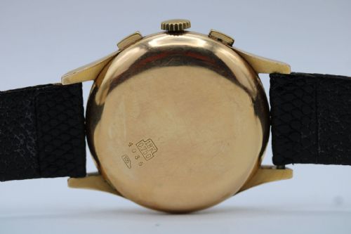 VINTAGE TITUS 18K GOLD CHRONOGRAPH 1950S CLASSIC WATCH - ADDITIONAL PHOTO 9
