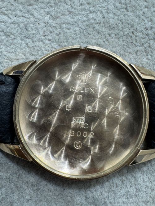 VINTAGE ROLEX PRECISION 9CT YELLOW GOLD MANUAL WIND WATCH 1960S SERVICED - ADDITIONAL PHOTO 1