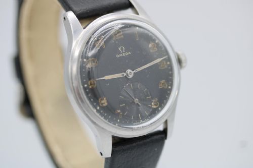 OMEGA SUVERN 2400 35MM SWEDISH MILITARY ISSUE CAL 30T2 1944 WRIST WATCH - ADDITIONAL PHOTO 9