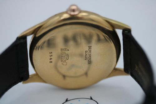 BAUME MERCIER VINTAGE 1950S 18CT YELLOW GOLD SALMON DIAL MANUAL WIND WATCH - ADDITIONAL PHOTO 26