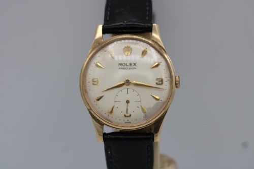 rolex precision 12868 9ct gold 1964 - CATEGORY: ANTIQUE WATCHES - DATED 1960