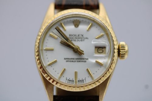 ROLEX OYSTER PERPETUAL LADY DATE 6517 - ADDITIONAL PHOTO 4