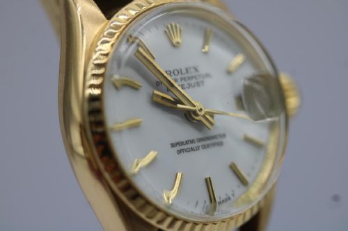 ROLEX OYSTER PERPETUAL LADY DATE 6517 - ADDITIONAL PHOTO 9