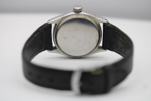 ROLEX OYSTERWATCH 1956 MANUAL WIND RARE CREAM LINEN DIAL ORIGINAL SALE PAPERS - ADDITIONAL PHOTO 1