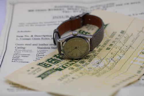 ROLEX OYSTER VINTAGE 1956 WITH RECEIPT - ADDITIONAL PHOTO 7