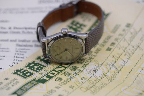 ROLEX OYSTER VINTAGE 1956 WITH RECEIPT - ADDITIONAL PHOTO 8