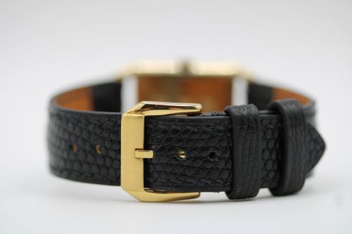 GIRARDPERREGAUX ART DECO 14CT YELLOW GOLD RECTANGULAR DRESS WATCH 1950S - ADDITIONAL PHOTO 6