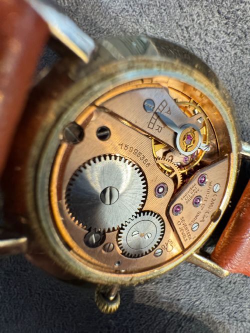 OMEGA VINTAGE CALIBRE 510 MANUAL WIND WATCH 9CT GOLD 1956 - ADDITIONAL PHOTO 3