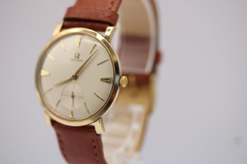 OMEGA VINTAGE CALIBRE 510 MANUAL WIND WATCH 9CT GOLD 1956 - ADDITIONAL PHOTO 13