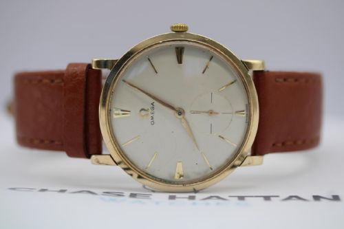 OMEGA VINTAGE CALIBRE 510 MANUAL WIND WATCH 9CT GOLD 1956 - ADDITIONAL PHOTO 15