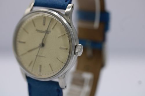 IWC AUTOMATIC 1464855 VINTAGE 1960S SERVICED 35MM STAINLESS STEEL PATINA DIAL WATCH - ADDITIONAL PHOTO 3