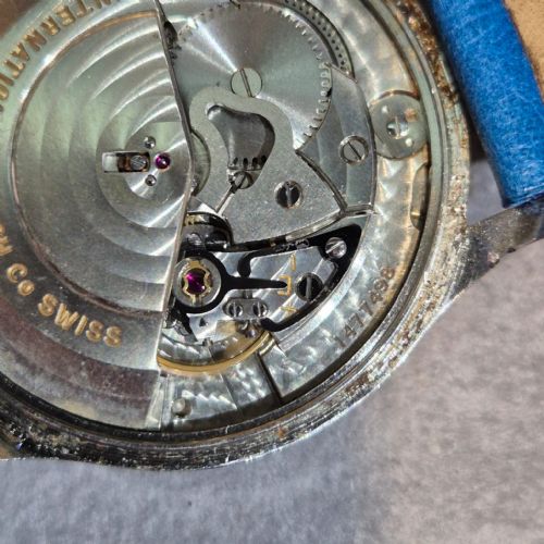 IWC AUTOMATIC 1464855 VINTAGE 1960S SERVICED 35MM STAINLESS STEEL PATINA DIAL WATCH - ADDITIONAL PHOTO 5