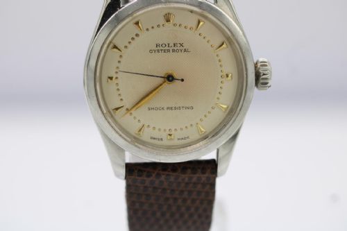 ROLEX OYSTER 6244 WATCH C1952 MANUAL WIND IVORY HONEYCOMB DIAL VINTAGE COLLECTORS PIECE - ADDITIONAL PHOTO 7