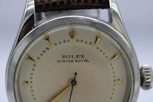 ROLEX OYSTER 6244 WATCH C1952 MANUAL WIND IVORY HONEYCOMB DIAL VINTAGE COLLECTORS PIECE - ADDITIONAL PHOTO 13