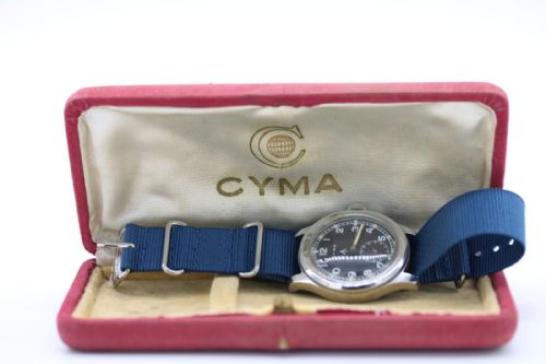CYMA DIRTY DOZEN BRITISH MILITARY WATCH WWII ISSUE CAL 234 SERVICED BOX SPARE DIAL WATCH - ADDITIONAL PHOTO 3