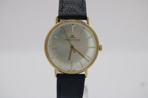 jaegarlecoulture dress watch 1960s 18ct gold jaeger lecoultre slim dress watch - CATEGORY: ANTIQUE WATCHES - DATED 1960